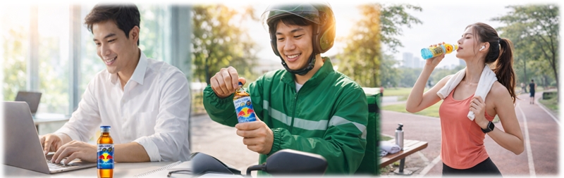 เครื่องดื่มให้พลังงาน vs เครื่องดื่มเกลือแร่ เหนื่อยแบบไหนควรดื่มอะไร